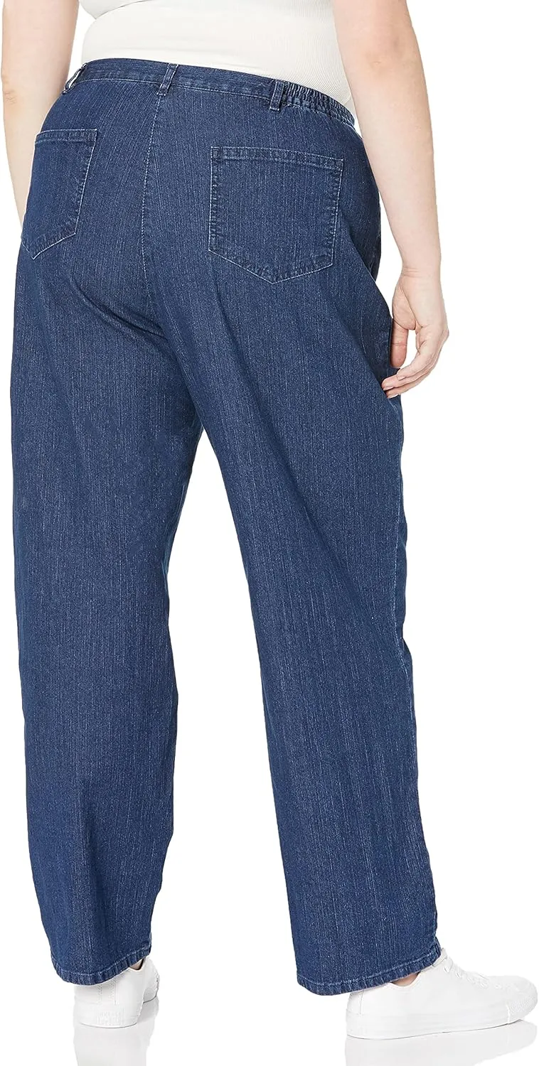 Ruby Rd. Women's Size Plus Classic Flat Front Denim Jean