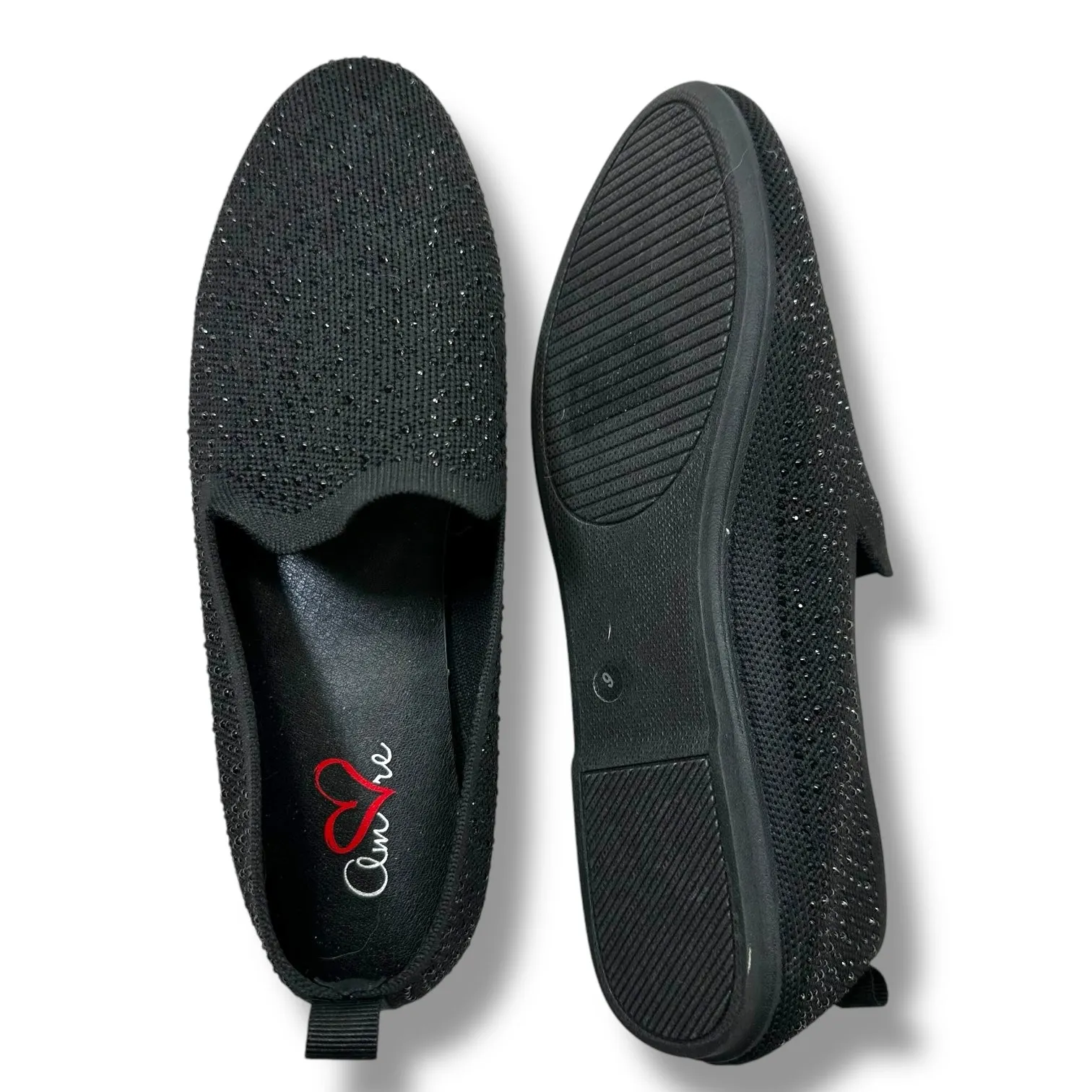 Shoes Flats By Clothes Mentor In Black, Size: 9