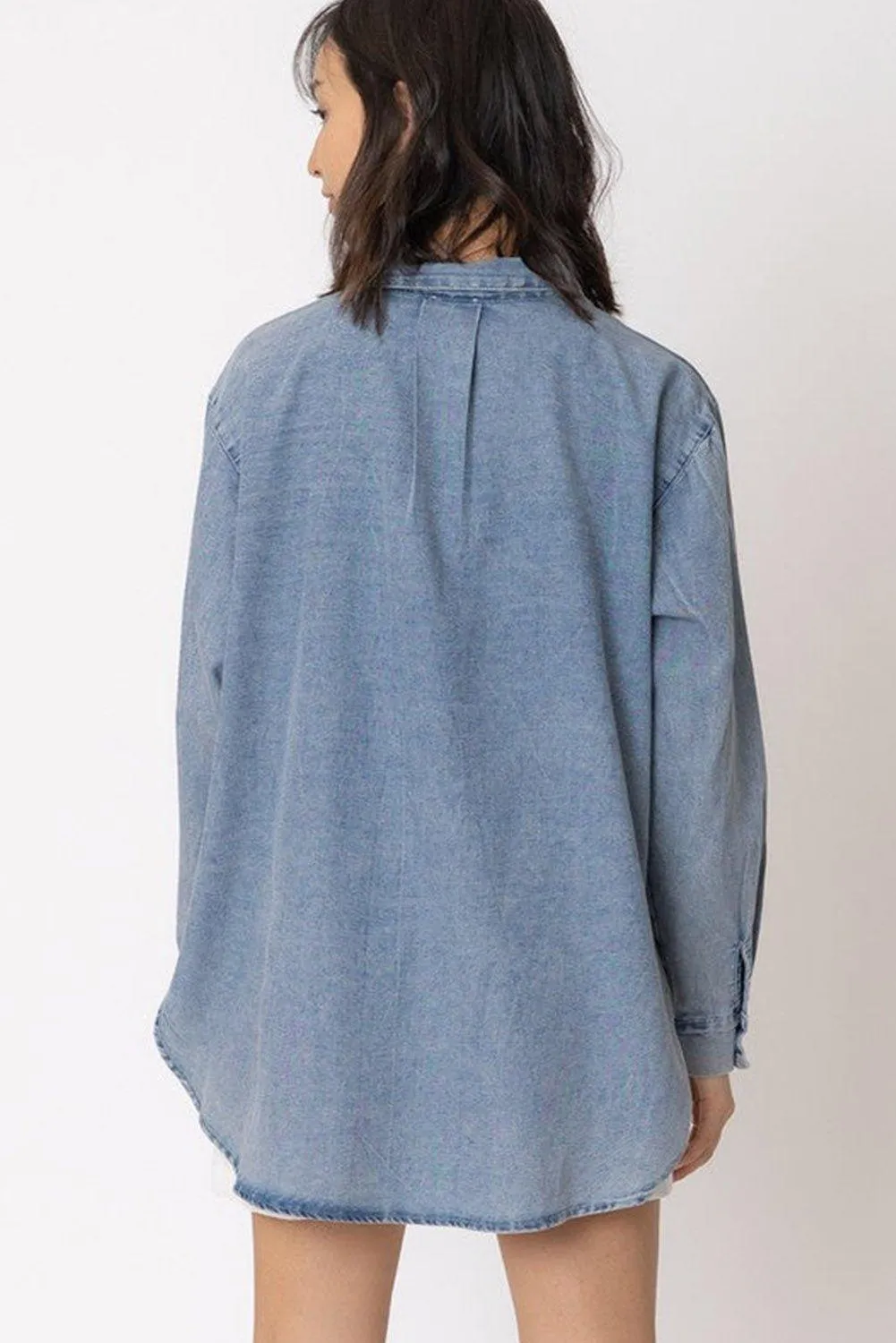 Vintage Acid Washed Denim Shirt