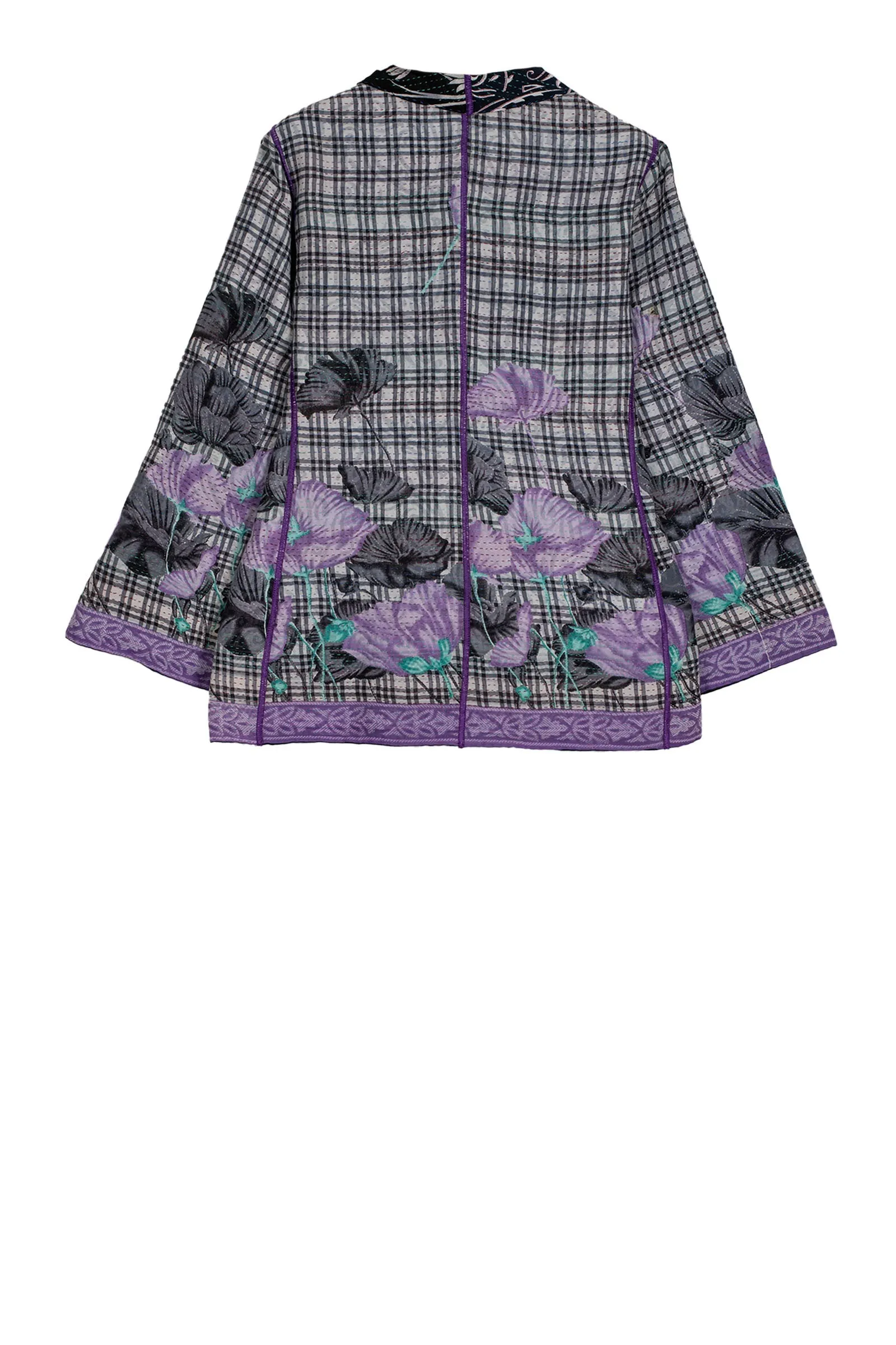 VINTAGE COTTON KANTHA SHORT JKT - cv2007-0074m -