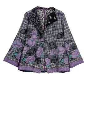 VINTAGE COTTON KANTHA SHORT JKT - cv2007-0074m -