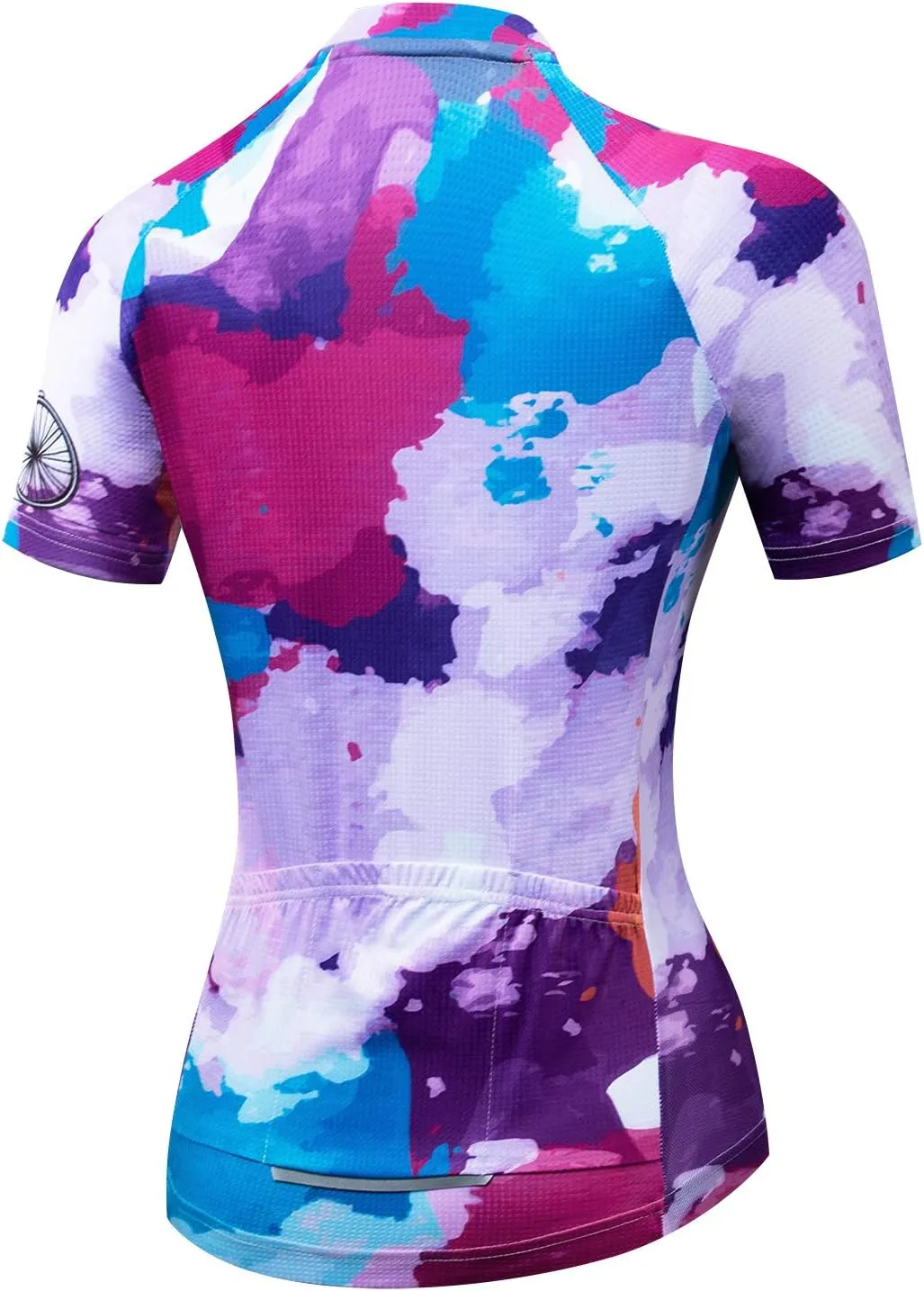 Weimostar Women's Cycling Jersey Short Sleeve Quick-Dry Breathable Biking Shirt Reflective