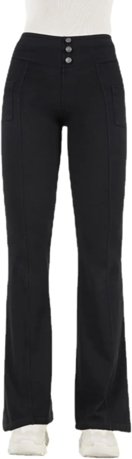 Women Bootcut Jeggings - Bootleg Yoga Pants Stretch Flare Jeans Leggings Tummy Control High Waisted Butt Lift Denim Pants