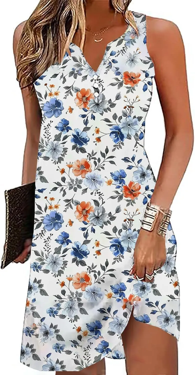 Women Dresses Casual Exotic Boho Waist-Length Trendy Dress Elegant Midi Dress Retro Sexy Beach Wedding Guest Dress