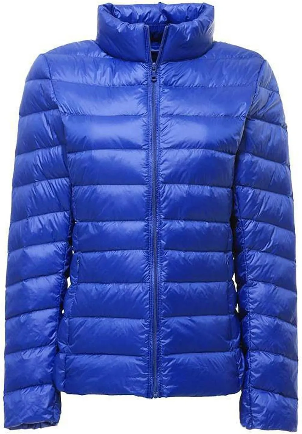 Women's Puffer Jacket Packable Quilted Lightweight Down Parka Plus Size Cropped Puffy Jacket Light Coat With Hood