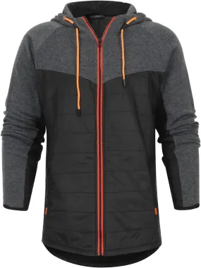 Ymosrh Mens Jackets Casual Camouflage Sports Sweatshirt Long Sleeve Zipper Hooded Jacket Coat Light Rain Jacket